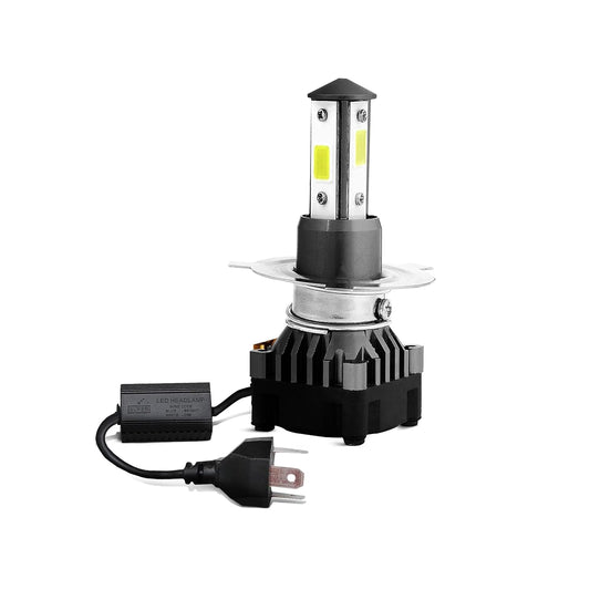 Super HS1 3-Pin LED Headlight Bulb for Bikes & Scooters, 3500 Lumens bright, 6000K Pure White LED headlamp bulb