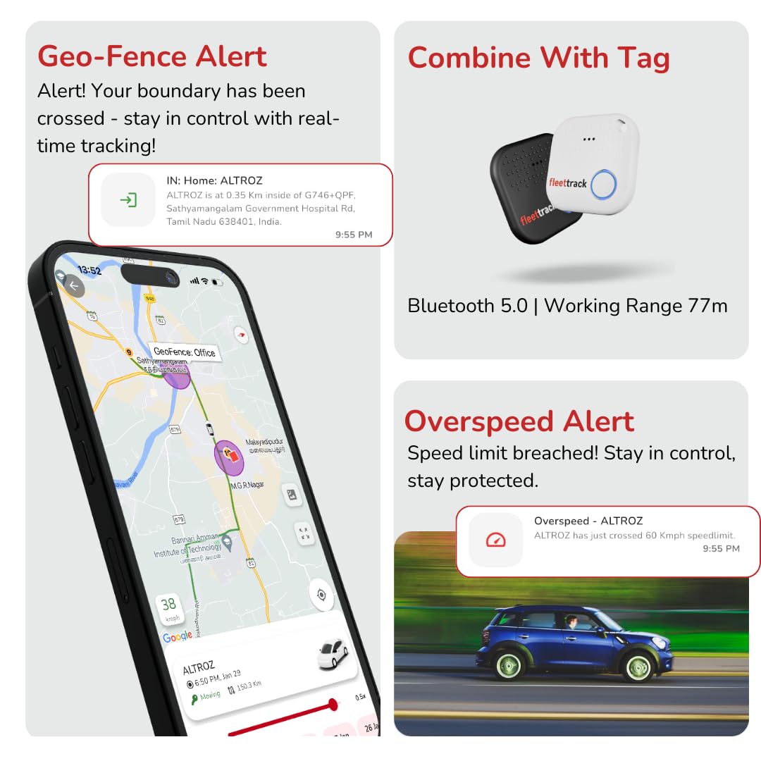 Fleettrack Pro (with 12 Months SIM Recharge) (SUITABLE FOR ALL BIKES/SCOOTERS/CARS)
