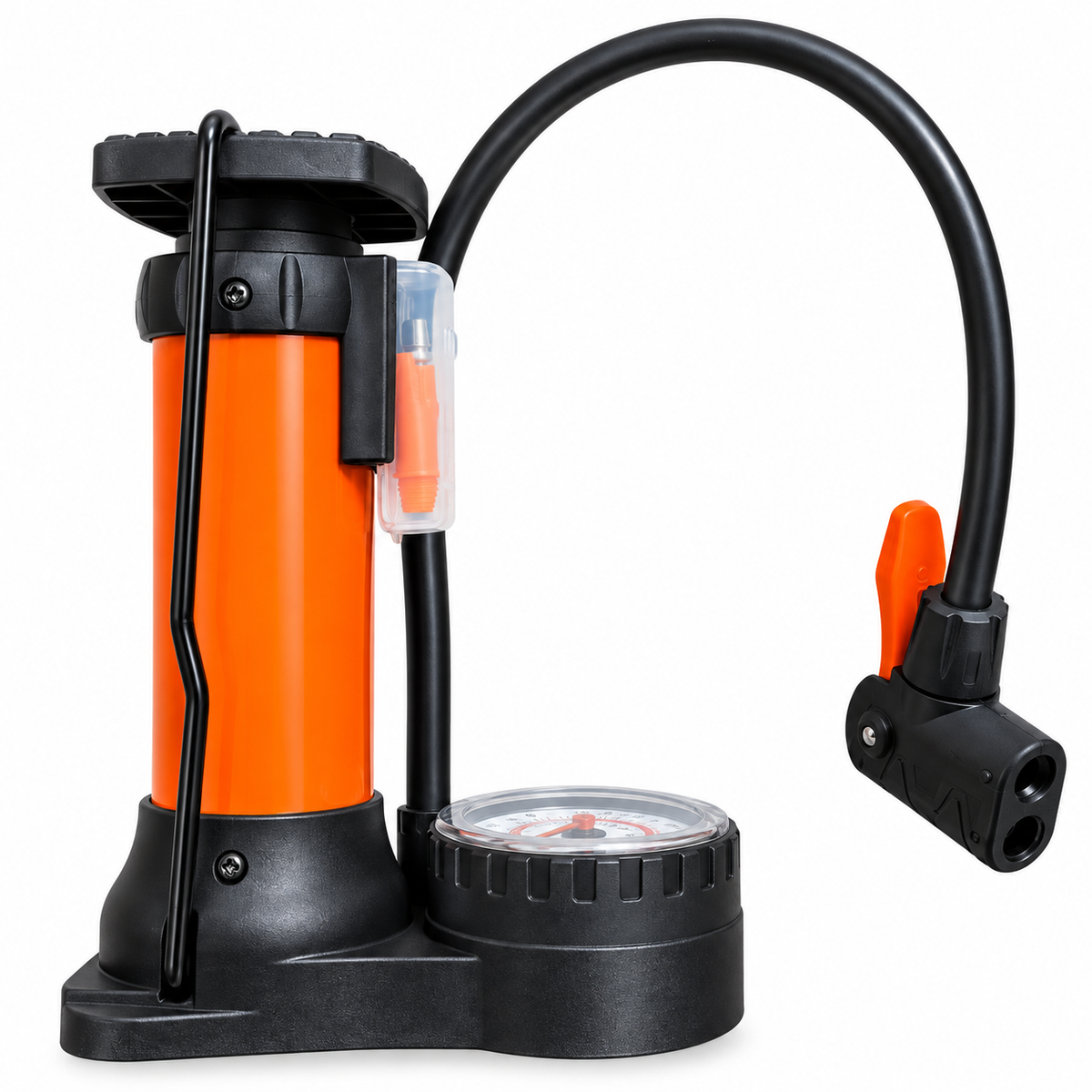 FOOT PUMP HEAVY DUTY (BOTTLE TYPE - WITH GAUGE )