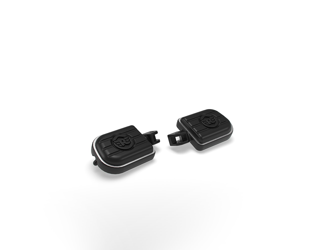 RE BLACK DELUXE RIDER FOOTPEGS