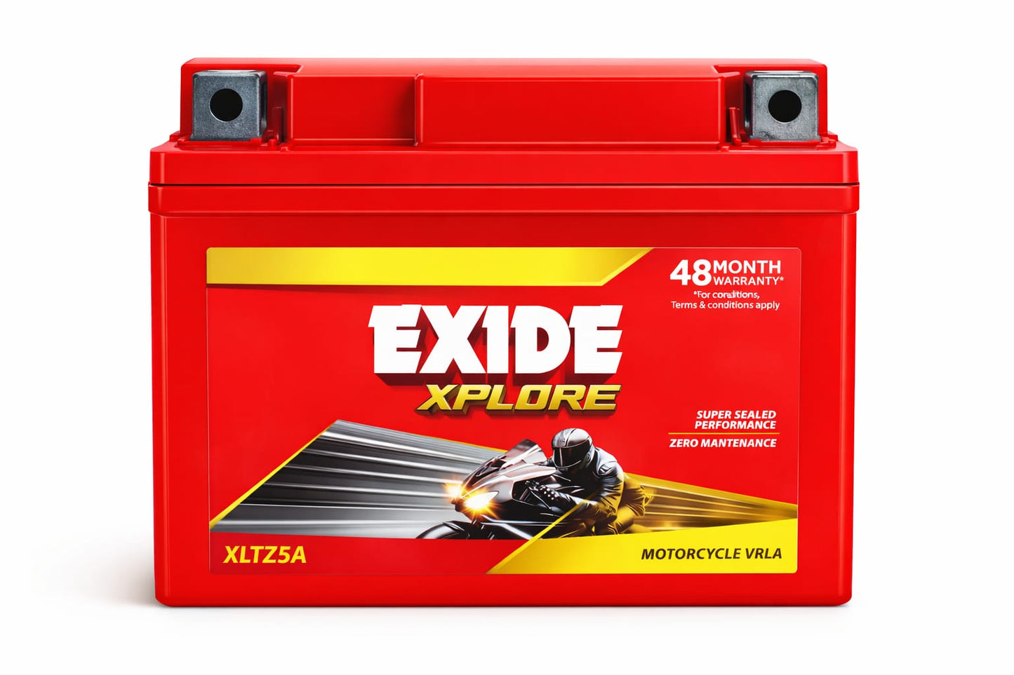 Exide Xplore XLTZ5A Motorcycle Battery (VRLA, Maintenance-Free)