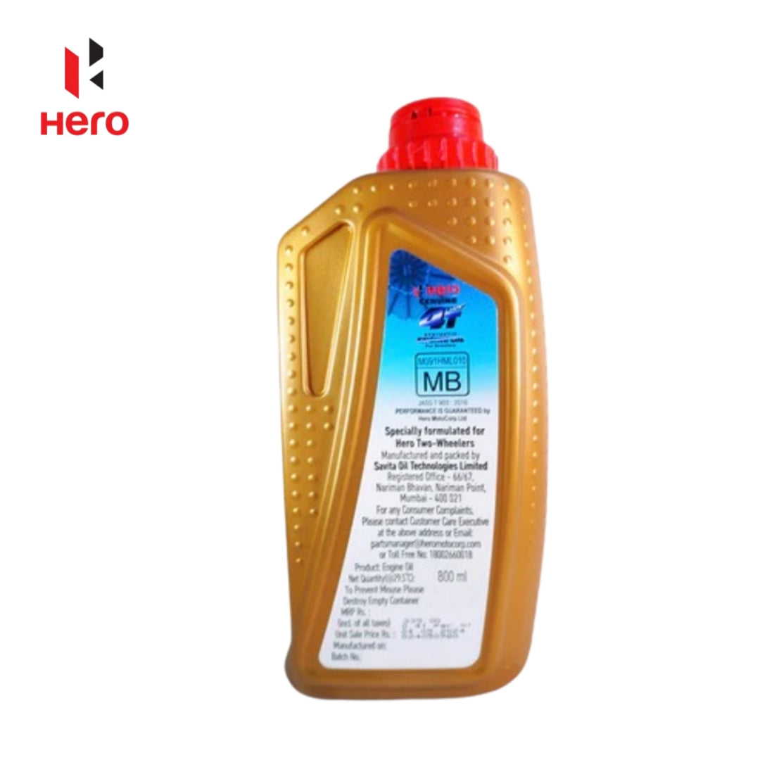 Hero Genuine 4T Plus Synthetic Engine Oil 10W30 SL 800ml