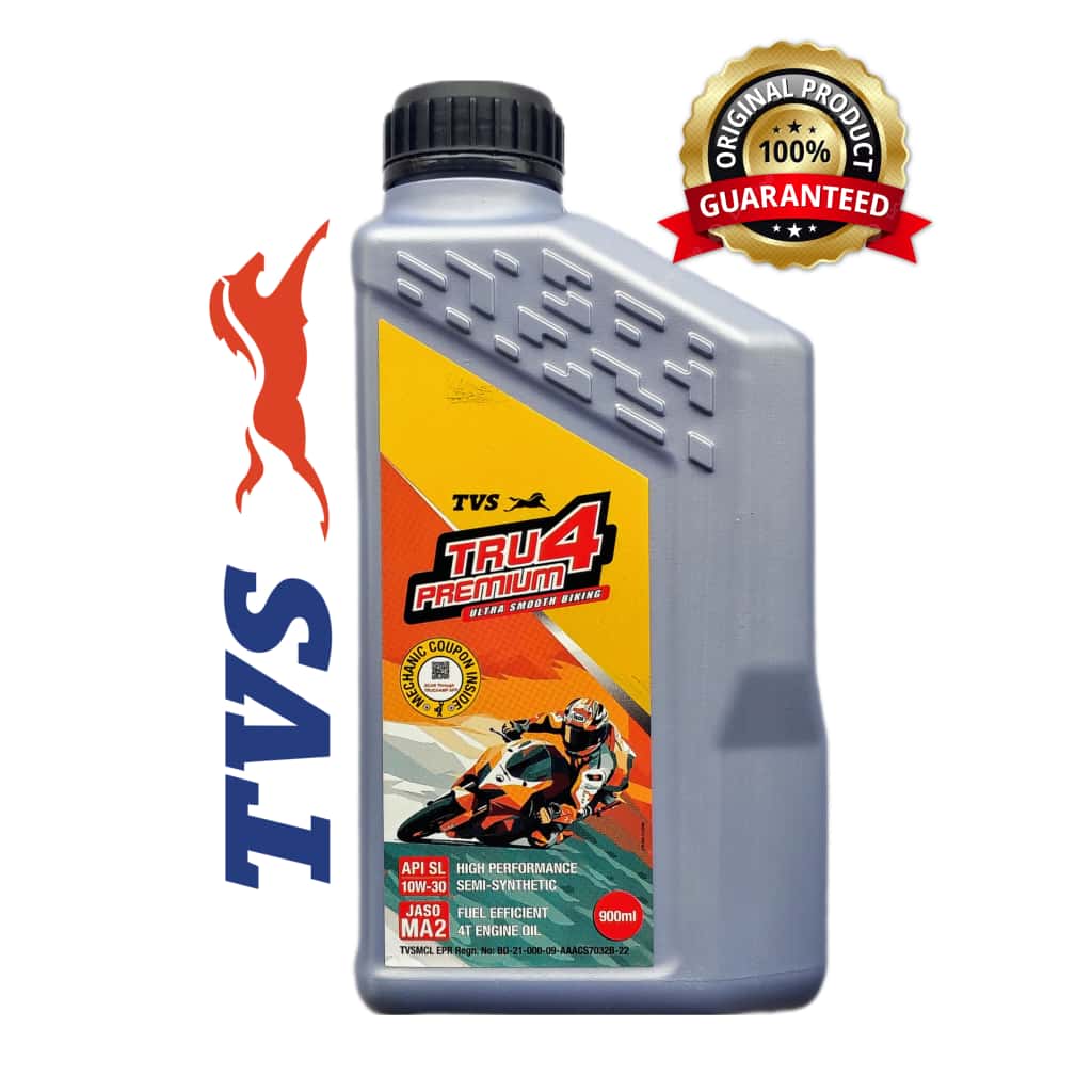 TVS TRU4 PREMIUM API SL 10W30 SEMI SYNTHETIC 900ML