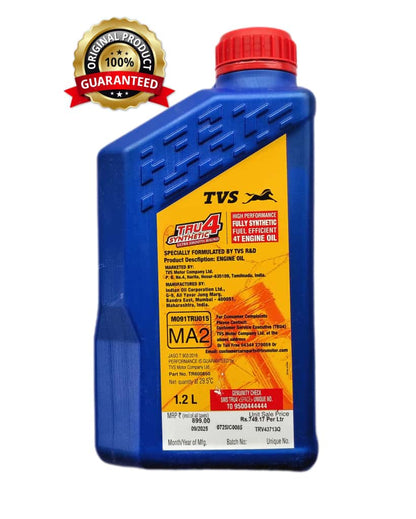 TVS TRU4 FULLY SYNTHETIC API SL 10W30 1.2L