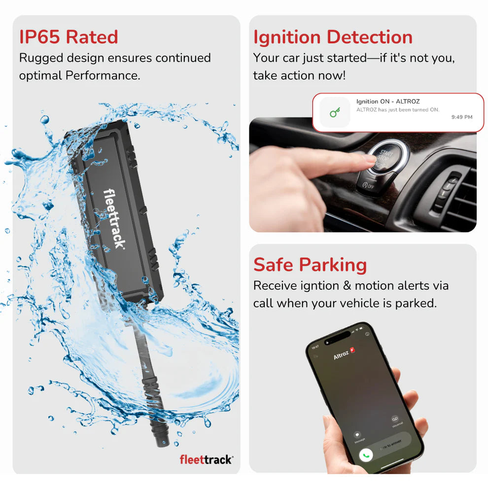 Fleettrack Pro™+ 4G Wired GPS Tracker IP67 | Live Tracking & Anti-Theft Alerts | 3-Year Warranty