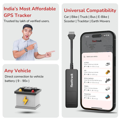 Fleettrack Pro (with 12 Months SIM Recharge) (SUITABLE FOR ALL BIKES/SCOOTERS/CARS)