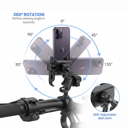 FLEETTRACK Orca M20 Quick-Lock Bike Mobile Holder for Motorcycle, Bike & Scooter