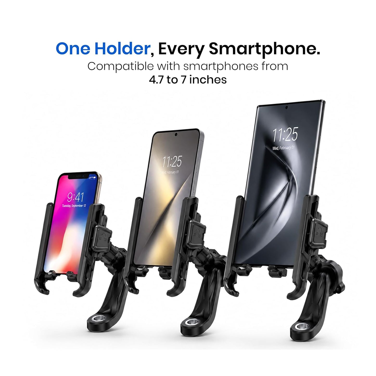 FLEETTRACK Orca M20 Quick-Lock Bike Mobile Holder for Motorcycle, Bike & Scooter