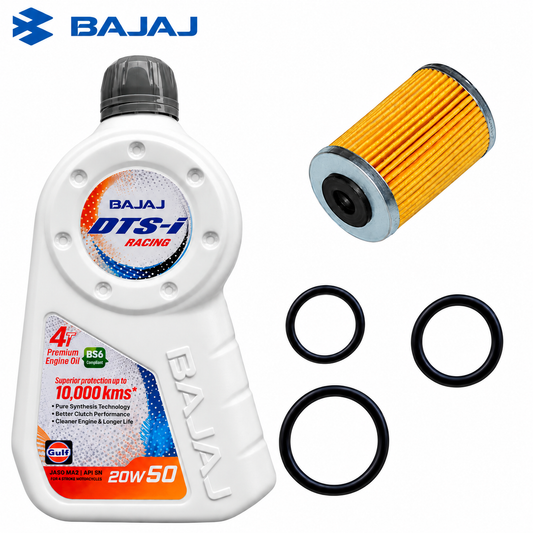 BAJAJ DTS-i JASO MA2 API SN 20W50 1.15L COMBO(FILTER,ORING)