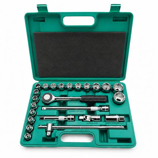 EM SOCKET SET 8 TO 32 (HEX)E-624-BM GREEN