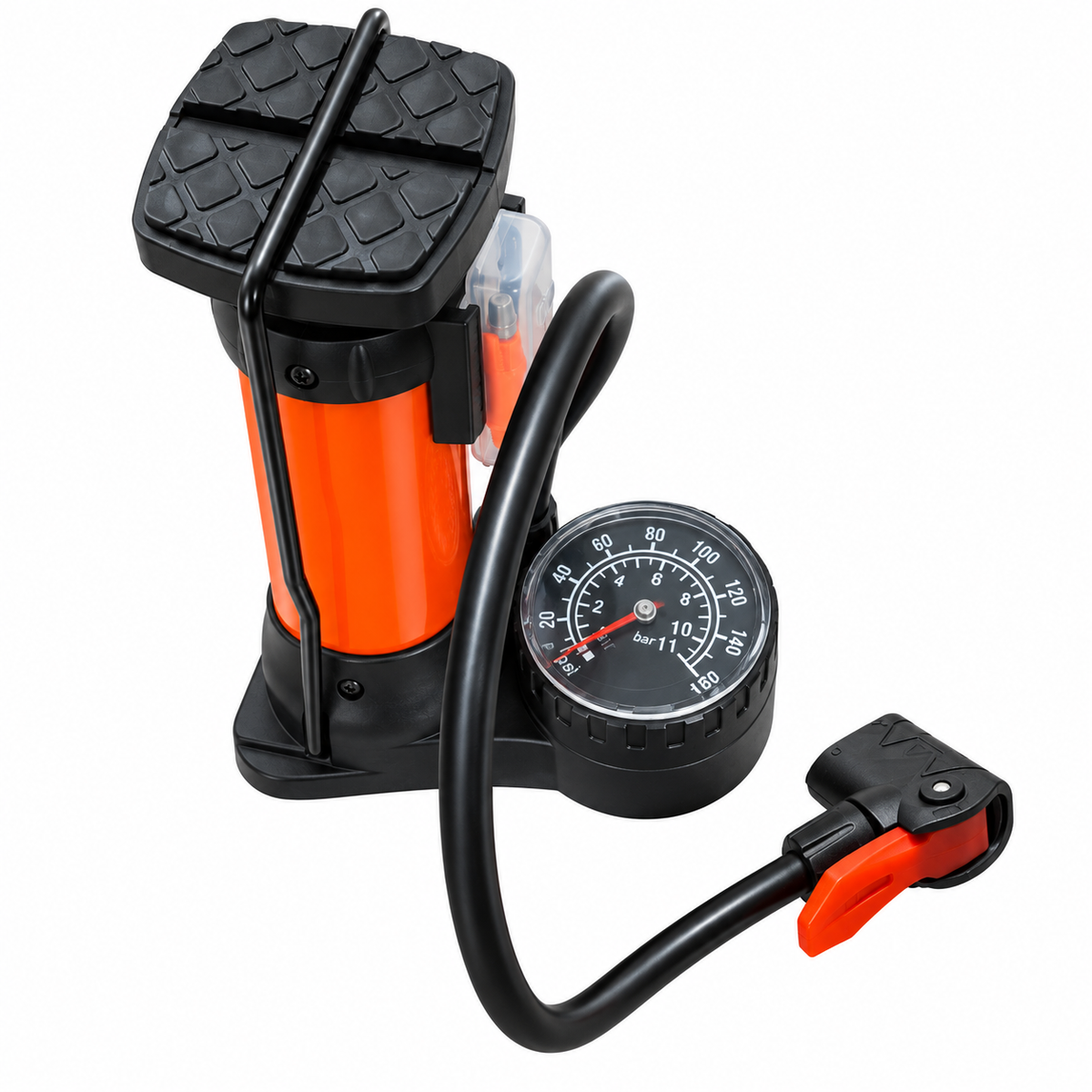 FOOT PUMP HEAVY DUTY (BOTTLE TYPE - WITH GAUGE )