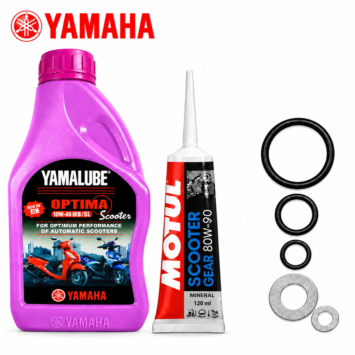 Yamaha Yamalube Optima 10W40 MB/ SL 800ml+MOTUL GEAR OIL - COMBO