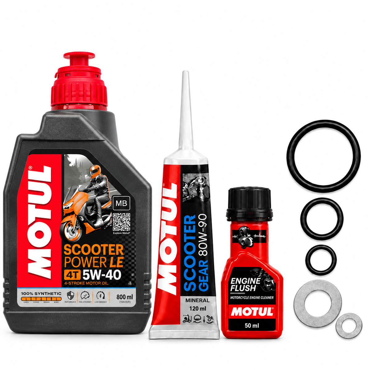 MOTUL SCOOTER(5W40)800ML+MOTUL GEAR OIL WITH MOTUL ENGINE FLUSH COMBO