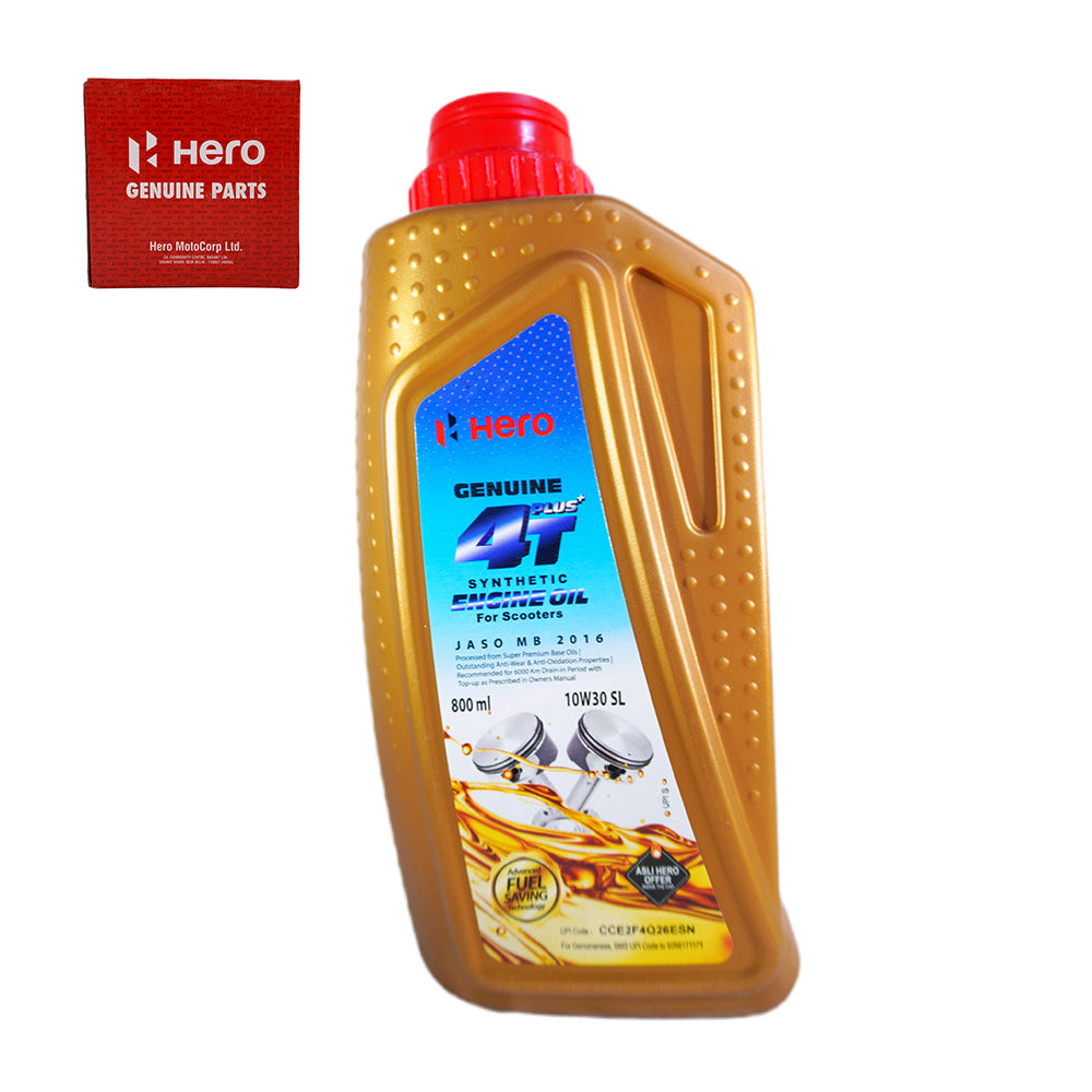 Hero Genuine 4T Plus Synthetic Engine Oil 10W30 SL 800ml