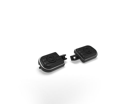 RE BLACK DELUXE RIDER FOOTPEGS