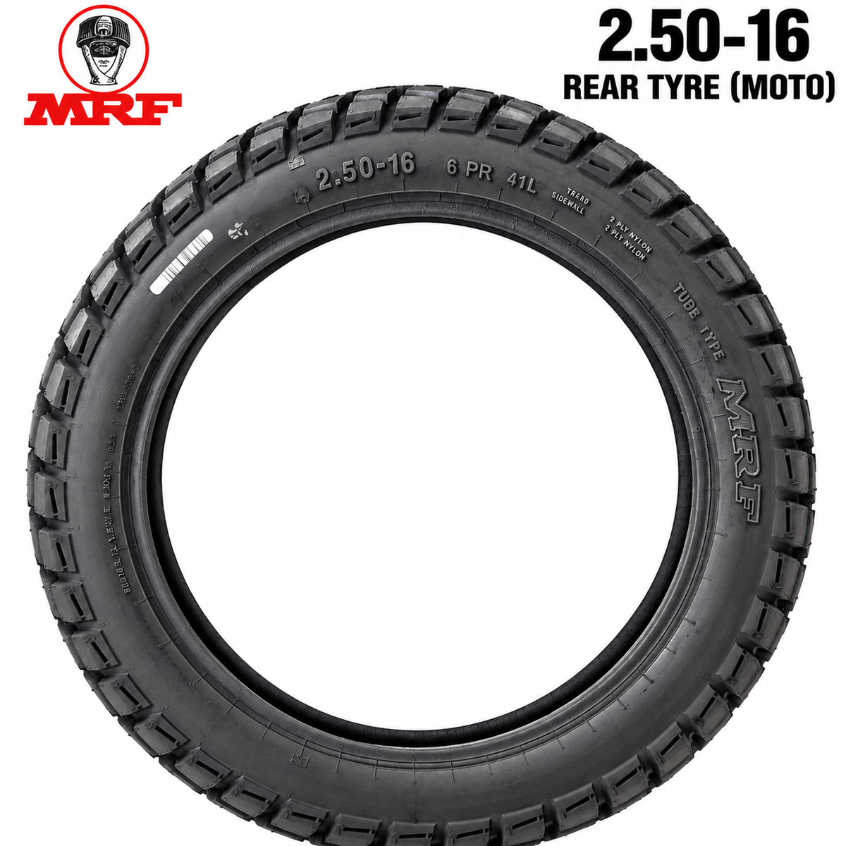 MRF 2.50-16 REAR TYRE(MOGRIP MOTO-D)