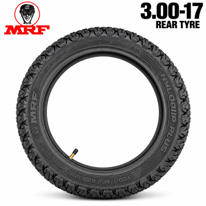 MRF 3.00-17 M/C 6PR 50P REAR TYRE(TUBE)(NYLOGRIP PLUS)