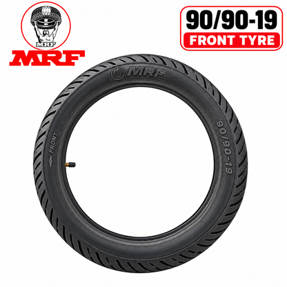 MRF 90/90/19 M/C 52P FRONT TYRE(TUBE)(NYLOGRIP ZAPPER)