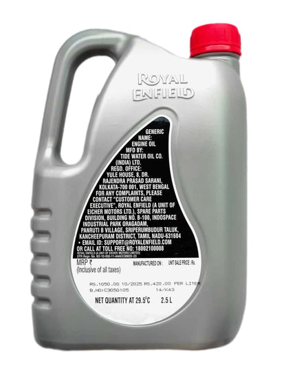 ROYAL ENFIELD LIQUID GUN 15W50 SEMI SYNTHETIC ENGINE OIL-2.5L