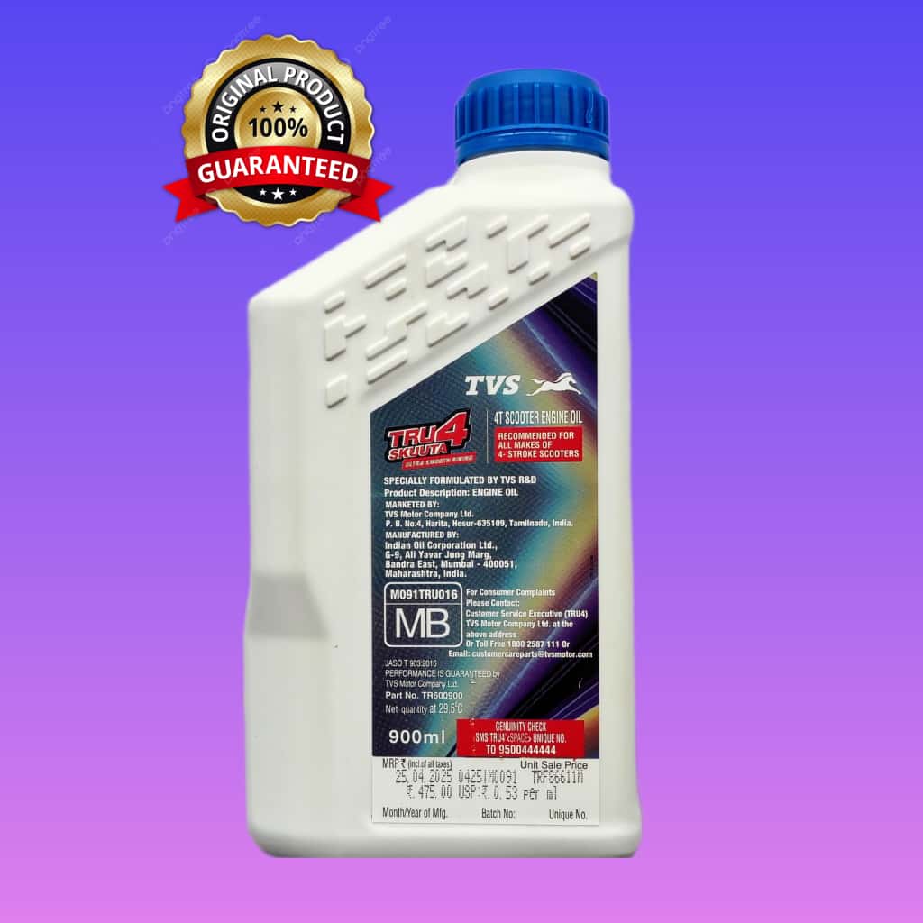TVS TRU4 SKUUTA API SL 10W30 SEMI SYNTHETIC 900ML