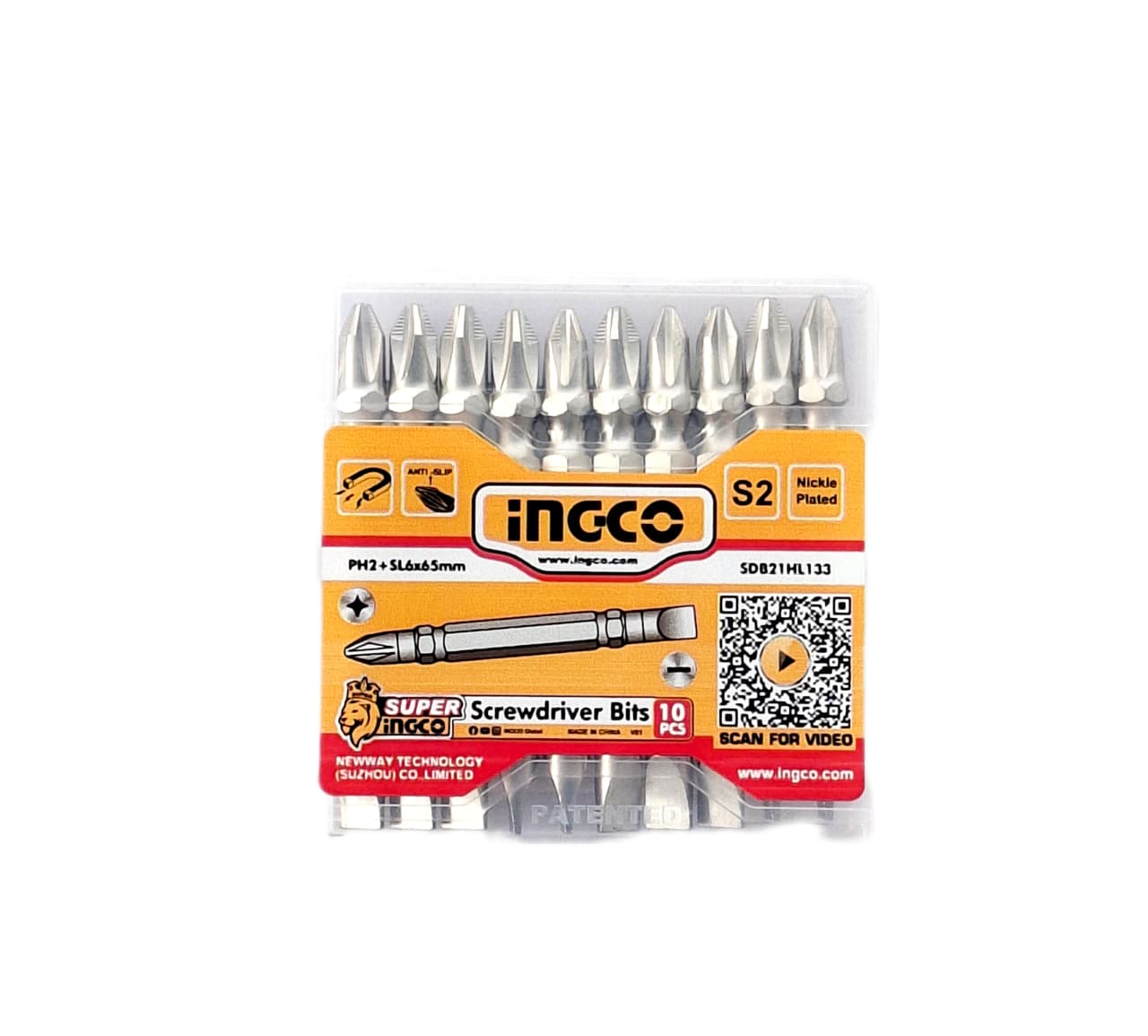 INGCO 20V Brushless Cordless Impact Wrench Combo Kit (405Nm) – 2x 2.0Ah Battery, Charger, Socket Set & Work Lamp | 1/2" Drive