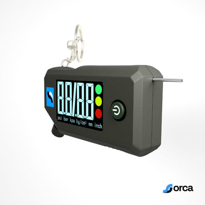 Orca 3-in-1 Digital Tire Pressure Gauge (0–150 PSI) with LED Light, Tread Depth Gauge & LCD Display