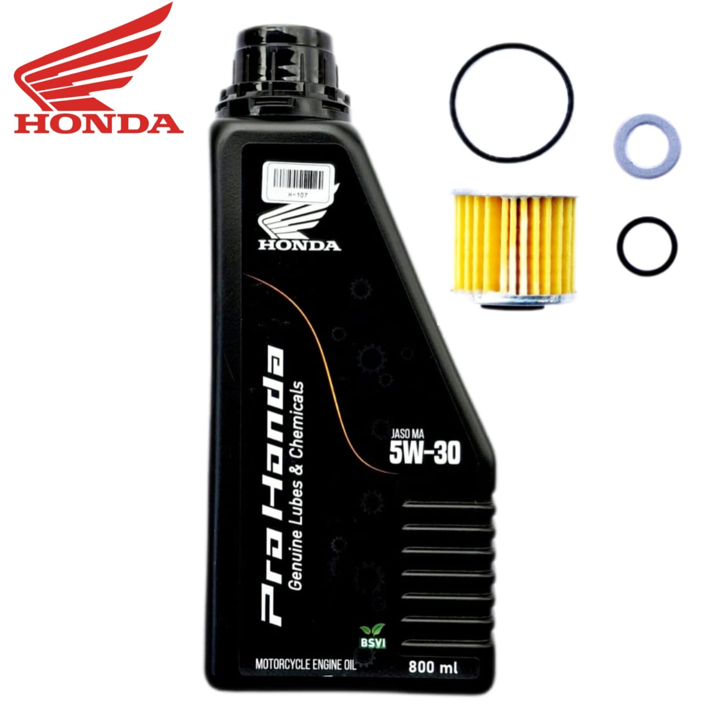 HONDA GENUINE LUBES[5W-30]BS6-800ML-COMBO(FILTER,ORING,WASHER)