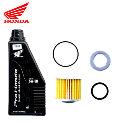 HONDA GENUINE LUBES[5W-30]BS6-1L-COMBO(FILTER,ORING,WASHER)