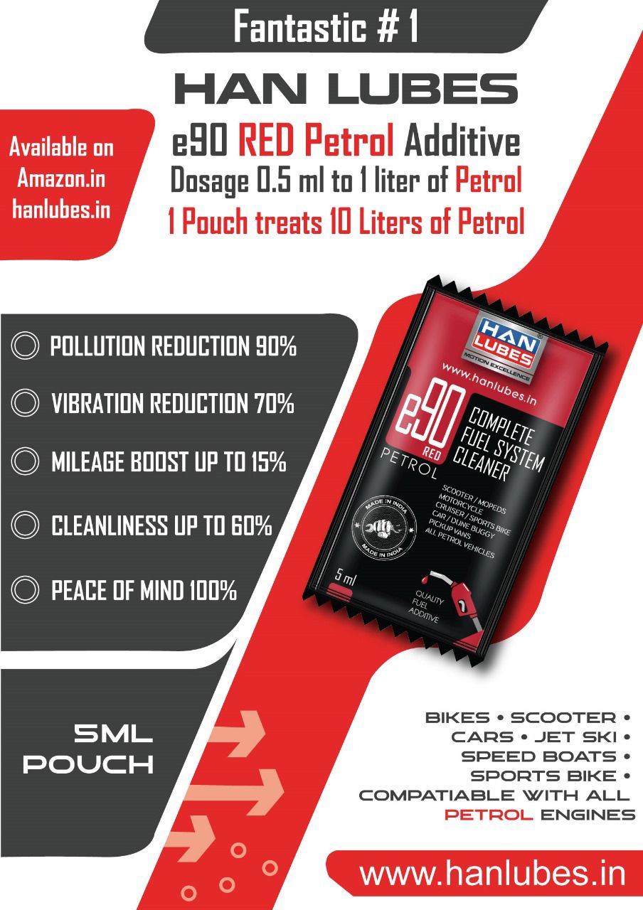 HAN LUBES[10Pack×5ml] e90 PETROL FUEL ADDITIVE COMPLETE CLEAN AND MILEAGE BOOST