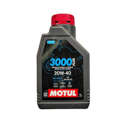 MOTUL 3000 (20W40)1L OIL COMBO(FILTER,ORING,WASHER)