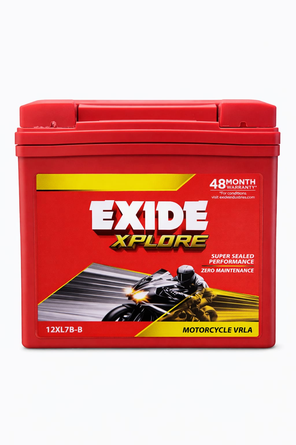 Exide Xplore 12XL7B-B Motorcycle Battery (VRLA, Maintenance-Free)