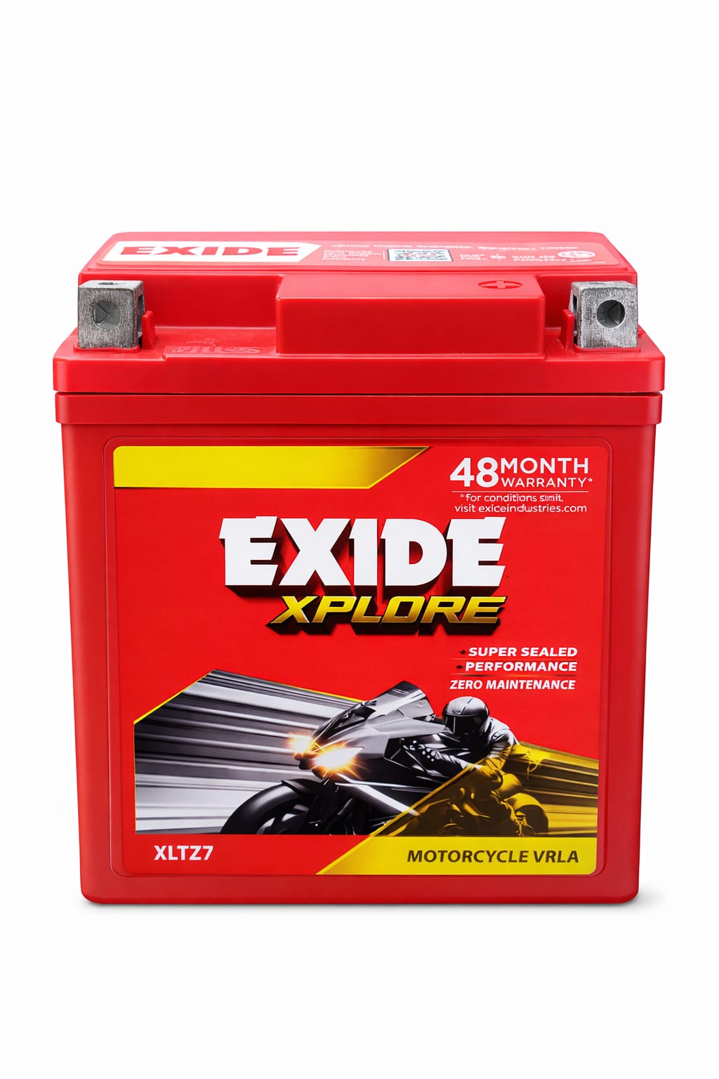 Exide Xplore XLTZ7 Motorcycle Battery (VRLA, Maintenance-Free)