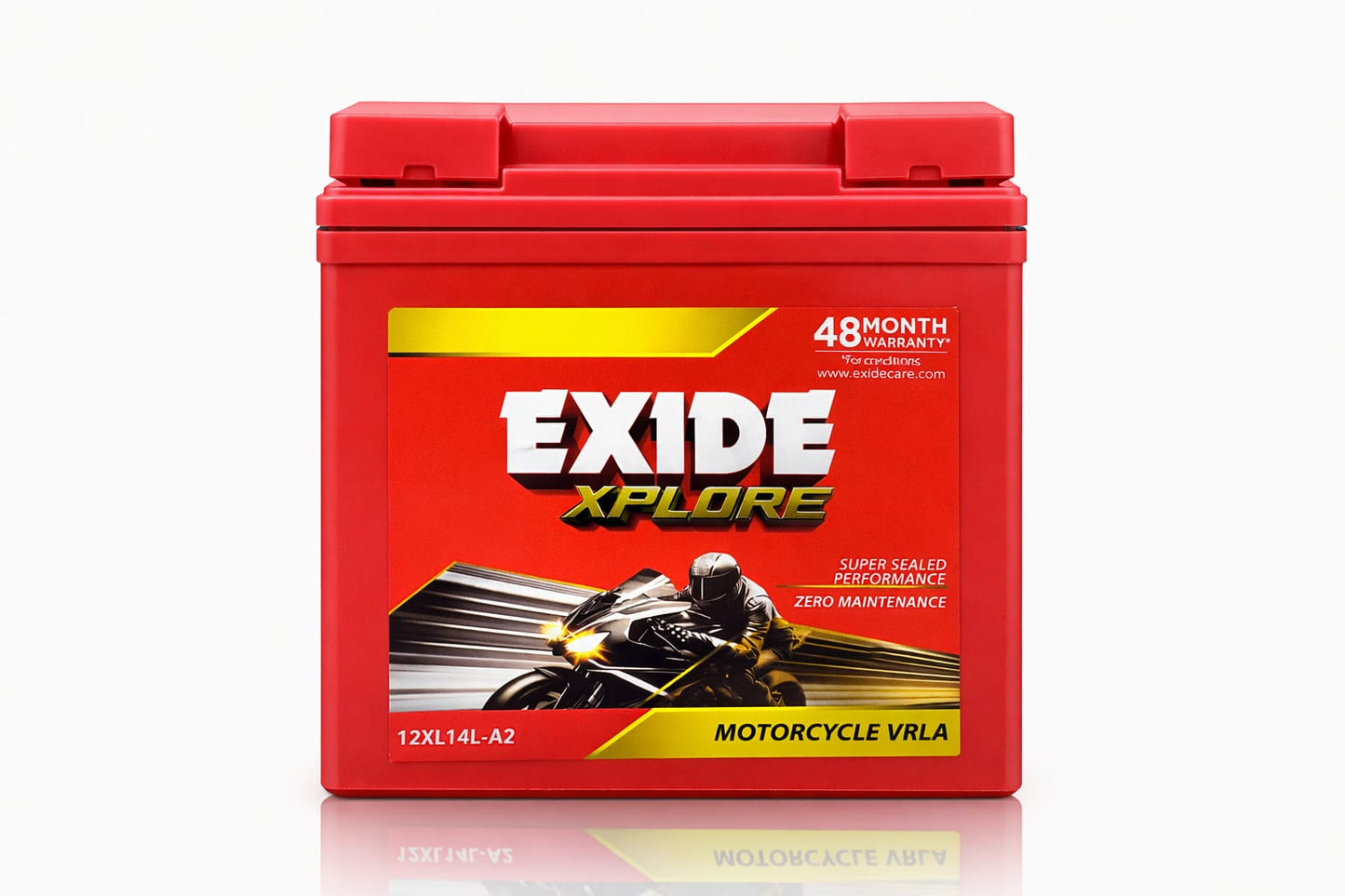 Exide Xplore 12XL14L-A2 Motorcycle Battery (VRLA – Maintenance Free)