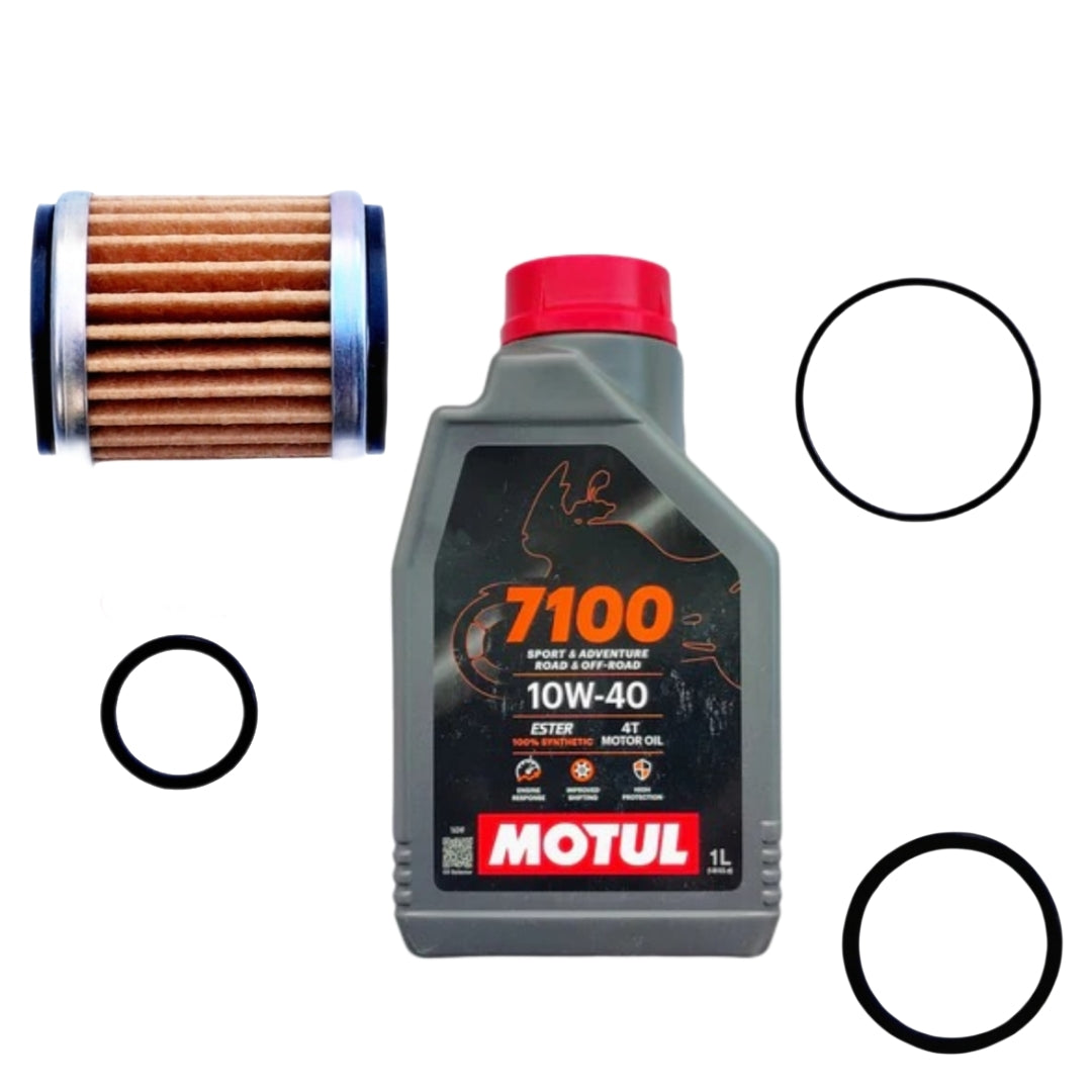 MOTUL 7100 (10W40)1L OIL COMBO(FILTER,ORING,WASHER)