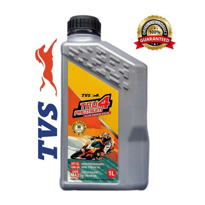 TVS TRU4 PREMIUM10W30 SEMI SYNTHETIC 1L+ENGINE FLUSH 50ML-COMBO (FILTER,ORING,WASHER)