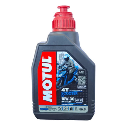 MOTUL SCOOTER LE API SN10W30 800ML+MOTUL GEAR OIL WITH MOTUL ENGINE FLUSH COMBO