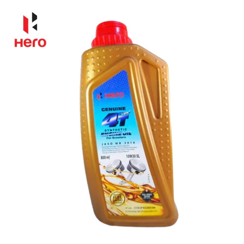 Hero Genuine 4T Plus Synthetic Engine Oil 10W30 SL 800ml+MOTUL GEAR OIL WITH MOTUL ENGINE FLUSH COMBO
