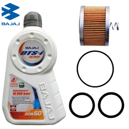 BAJAJ DTS-i JASO MA2 API SN 20W50 1.15L COMBO(FILTER,ORING)
