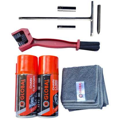 GLOBAL CHAIN CARE KIT + 4 IN 1 TOOL