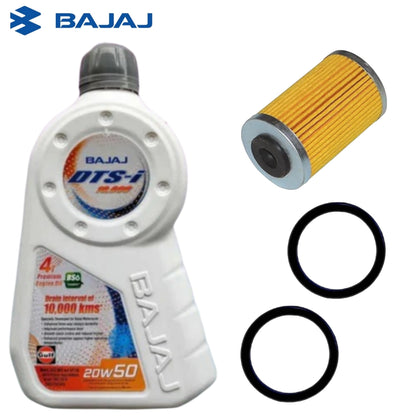 BAJAJ DTS-i JASO MA2 API SN 20W50 1.15L COMBO(FILTER,ORING)