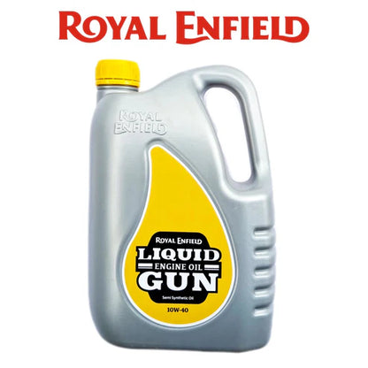 ROYAL ENFIELD LIQUID GUN(10W40) 2.1L+ENGINE FLUSH 50ML-COMBO (FILTER,ORING,WASHER)