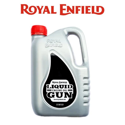 ROYAL ENFIELD LIQUID GUN SEMI SYNTHETIC(15W50) 1.7L+ENGINE FLUSH 50ML+SERVICE KIT COMBO