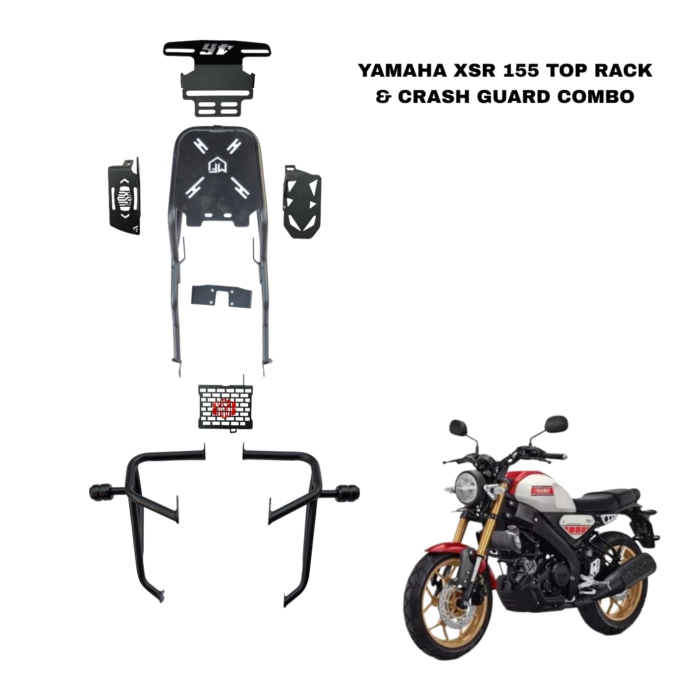 YAMAHA XSR/MT-TOP RACK,CRASH GUARD,FOOT REST,R GUARD-COMBO