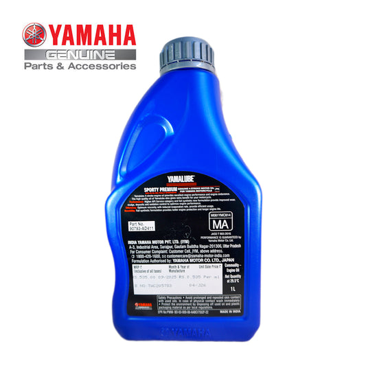 Yamaha Yamalube Sporty Premium Synthetic 10W-40 SL/MA 1L