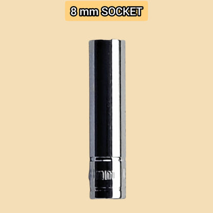 4-in-1 Tool Kit Set | 8 mm Socket, 10 mm Socket, T-Handle & Phillips Screwdriver Bit[CHAIN COVER REMOVAL]