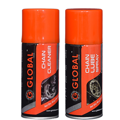 GLOBAL CHAIN CLEANER AND LUBE 300ML+4 in 1 CHAIN COVER REMOVING TOOL[COMBO KIT]