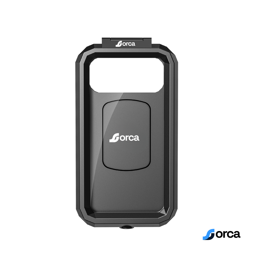 ORCA FC3 PRO Vibration-Dampening Waterproof Handlebar Phone Mount for Bike, Motorcycle & Scooter – Secure Mobile Holder for GPS & Maps Navigation