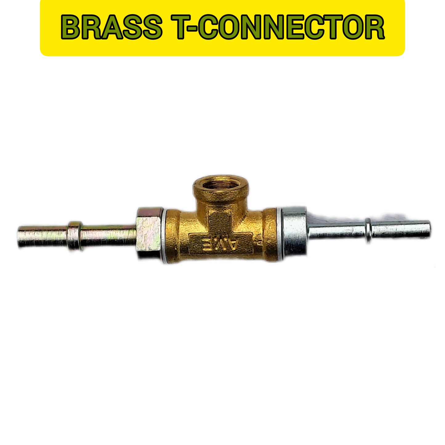 Motorcycle Fuel Pump Pressure Test Kit – Liquid Filled Gauge with Brass T-Connector & Quick-Connect Hose