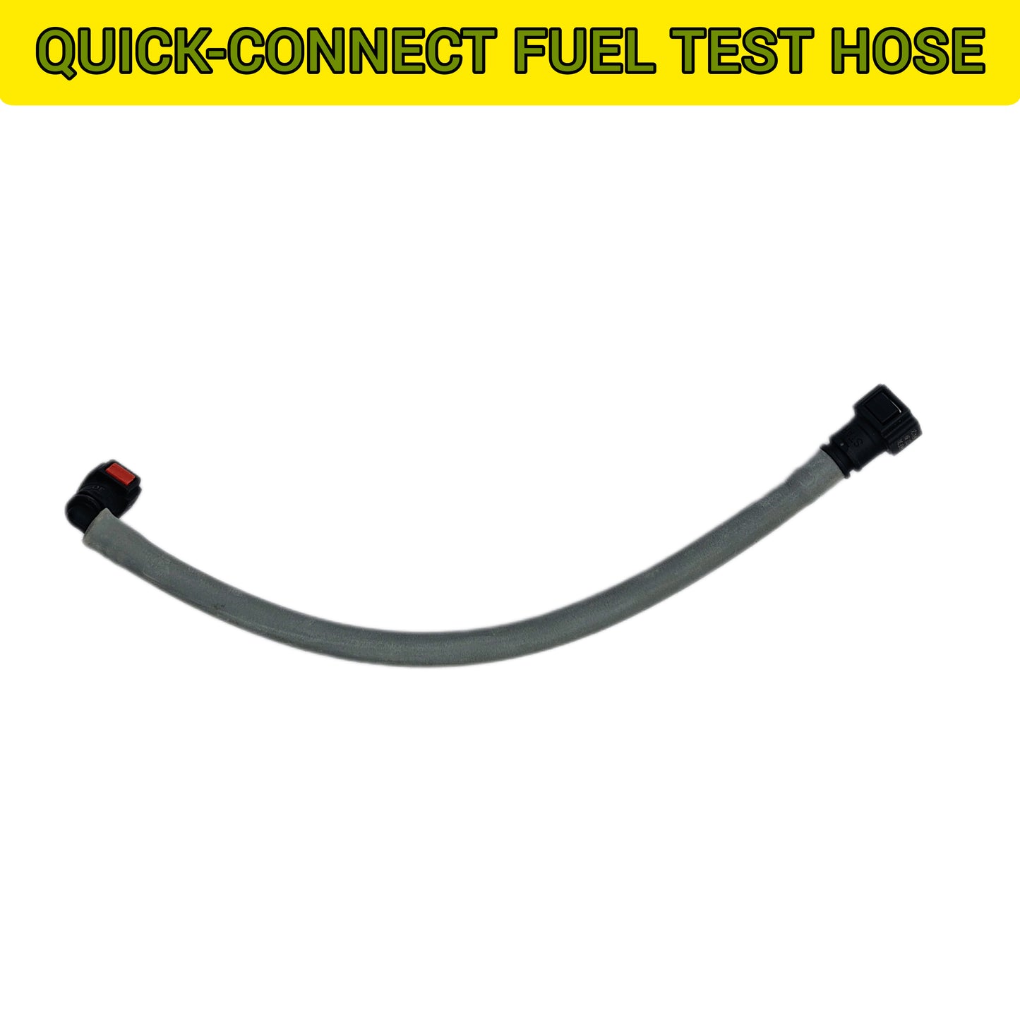 Motorcycle Fuel Pump Pressure Test Kit – Liquid Filled Gauge with Brass T-Connector & Quick-Connect Hose