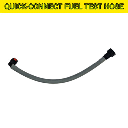 Motorcycle Fuel Pump Pressure Test Kit – Liquid Filled Gauge with Brass T-Connector & Quick-Connect Hose